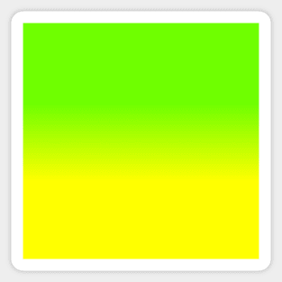 Neon Green and Neon Yellow Ombré  Shade Color Fade Sticker